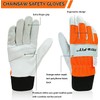 Intra-FIT Chainsaw Gloves Saw Protection on Left Hand Back, Cut-Resistance