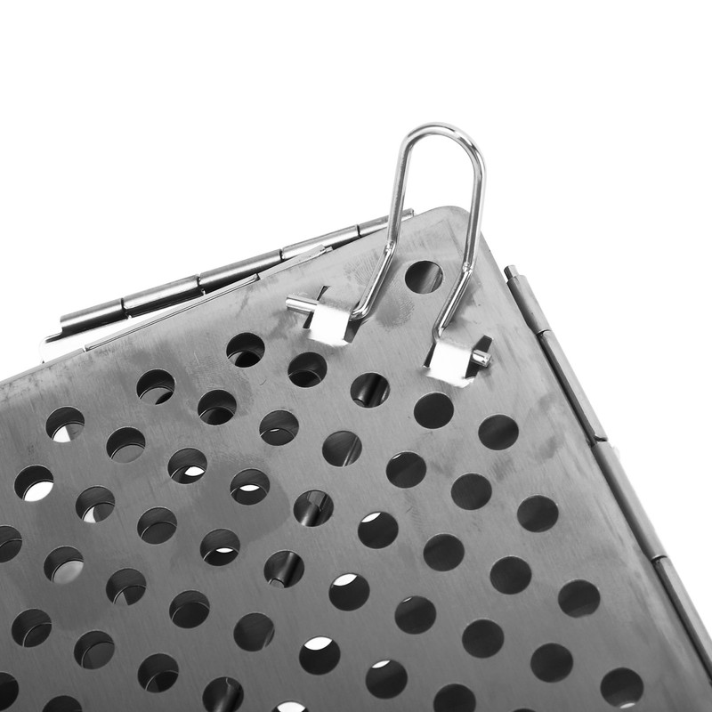 Foldable Portable Charcoal BBQ Grill Stainless Steel Folding Barbecue Grill