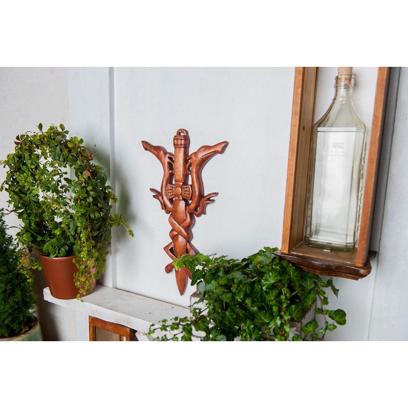 Windalf Viking Dragon Sword 35 cm Decoration for Viking Tents