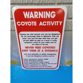 Garage COYOTE ACTIVITY FUNNY SHOP SIGN GARAGE ART MAN CAVE BAR RESTAURANT