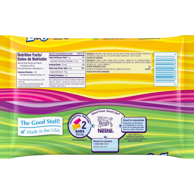 Laffy Taffy Assorted Mini Bars, 12 Ounce Bag