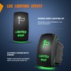Nilight Lighted Whip Rocker Switch Led Light Bar 5Pin Laser