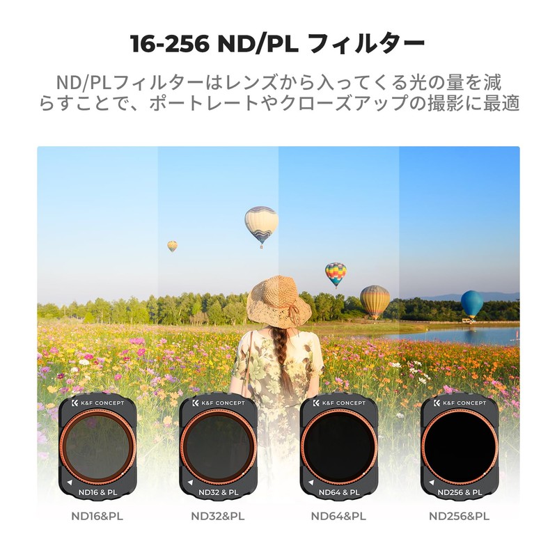 K&F Concept Magnetic Filter for DJI OSMO Pocket 3 UV+CPL+ND16/PL+ND32/PL+ND64/PL+ND256/PL