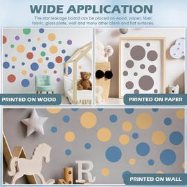 XINSUO® Hollow Inkjet Template, Pack of 14, Round Stencil, Large, Graffiti Stencil, Geometric Stencil, Riutilizzabile Per l'installazione di Mobili D'arte a parete