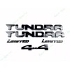 Toyota 5PCS Gloss Black Door Tundra Limited Rear 4x4 EMBLEM