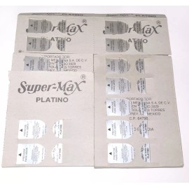 Supermax 28 Packages Super-Max Platino Double Edge Sealed 5 Razor Blades