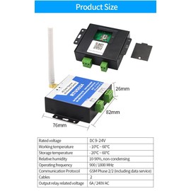 RTU5024 GSM Gate Opener,GSM Remote Switch,Door Opener with GSM Dial Control (2G)
