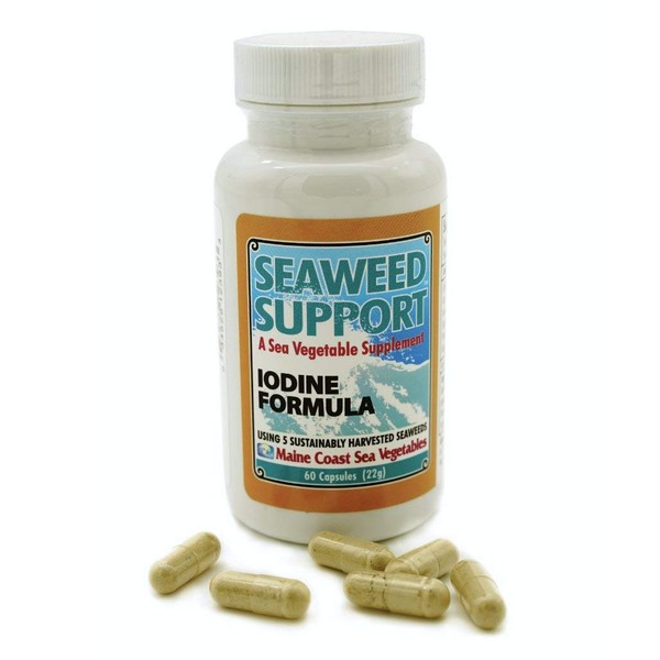 Seaweed Support Iodine Formula - Natural Iodine Supplement - 1 Bottle (60 Capsules)