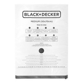 BLACK+DECKER Vacuum Storage Bags, White, Medium, 63429