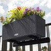 LECHUZA -Accessories Balcony Box Holder Support for Balconera 80-100 White,