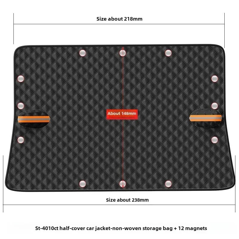 Magnetic Windshield Cover for Ice & Snow – 4-Layer Oxford