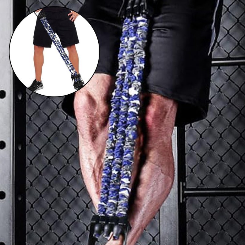 Adjustable Chest Expander with Resistance Tubes, Portable Muscle Strength Trainer