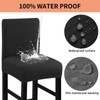 Fuloon Waterproof Chair Covers, Bar Stool, Stretch Jacquard Bar Stool