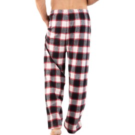 Lazy One Flannel Pajama Pants for Men, Men's Separate Bottoms, Lounge Pants (Black Plaid, X-Small)