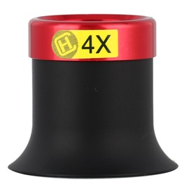 Magnifying Glass Sapphire Glass Metal Lens Barrel Watches Repairing Magnifier (4x)