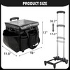 WKALEOBAG Rolling Cleaning Bag with Detachable Trolley,Household Cleaning Supply Organizer,Cleaning