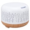 Desktop Humidifier 300ml Wood Grain Design Low Noise Aromatherapy Humidifier