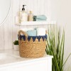 Stratton Home Decor Woven Straw Decorative Storage Basket