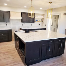 Gutuwellea 2 Pack 7 1/2 Inch 192 mm Gold and Grey Cabinet Handles Cabinet Pulls Aluminum Handles Knurled Drawer Pulls Oxidation Finish with Diamond Pattern 8.6" Length (7.5" Hole Center)