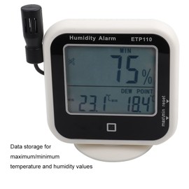 Thermo Hygrometer Digital Thermometer Hygrometer Humidity Dew Point Meter Gauge for Home Laboratory