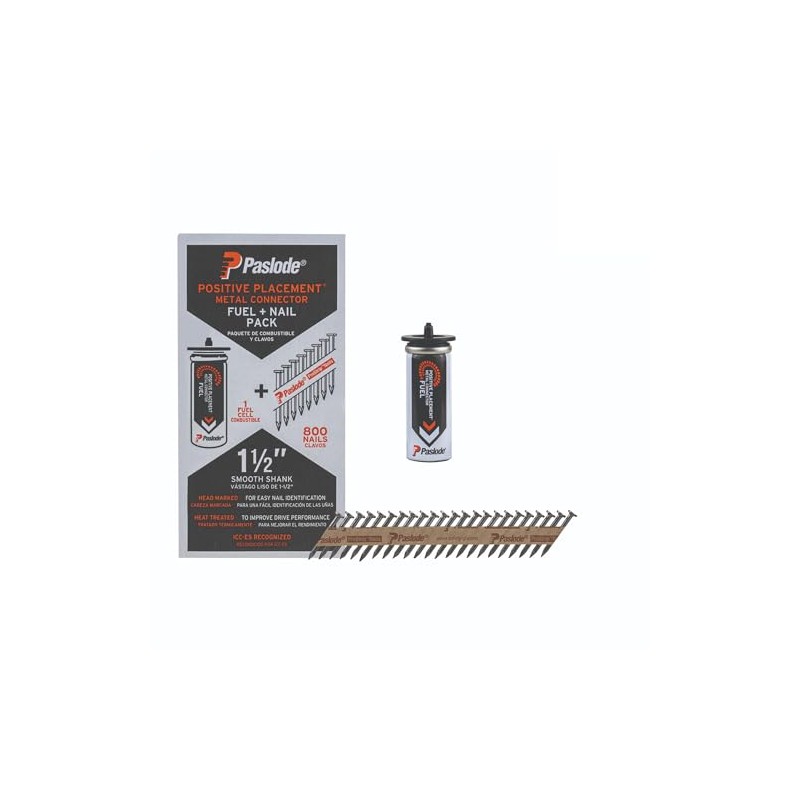 Paslode Positive Placement Metal Connector Fuel & Nail Pack -