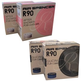 Air Spencer R90 After Shower 2-Pack , Gucini 2-Pack Car Air Freshener Japan