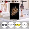 Beabes Cat Glasses Case Slim Glasses Case Sleeve, Funny Cat