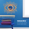 Nordic Makeup Mirror Rattan Woven Eye Shape Wall Hanging Mirror