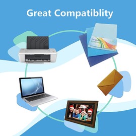 Esiwerjob T504 Bottle Ink Compatible for Eps 504 Refill Ink Bottles Replacement for EcoTank L4150 L4160 L4260 L6161 L6171 L6191 L6270 (4 Pack, Black Cyan Magenta Yellow)