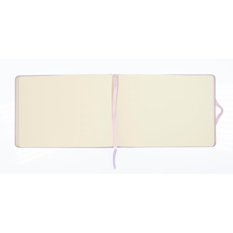 Kangaro Art Sketch Book A5 Landscape Purple PU Hard Cover