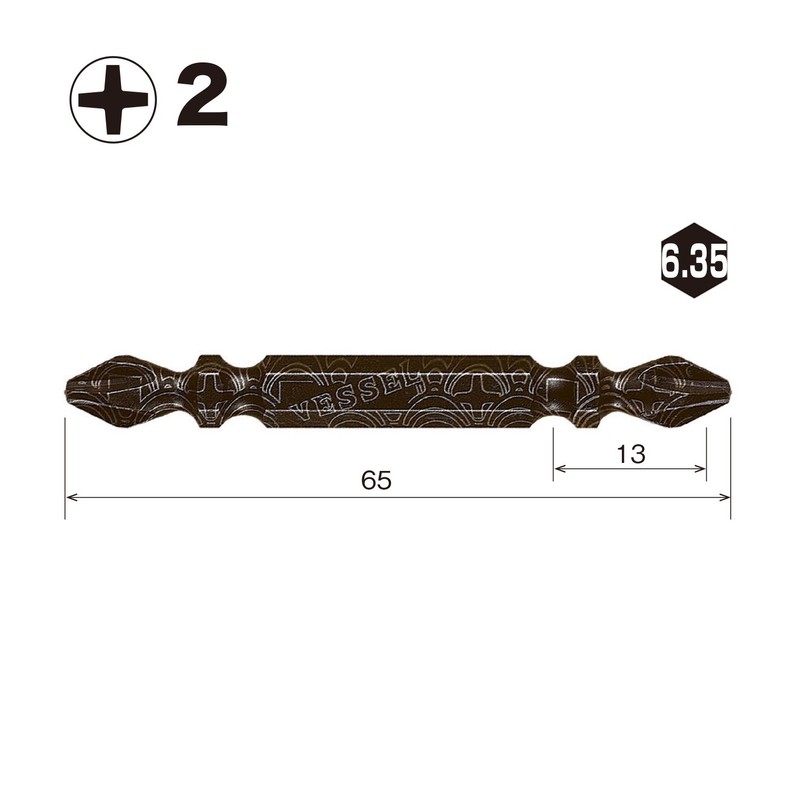 VESSEL S5P2065-BL Sakis Bobbit, BL, Double-Ended + 0.08 x 2.6