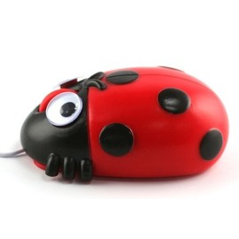 Cosa Nova Ladybug Computer Mouse with Bobble Eyes and Mood Light