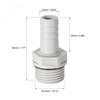 sourcing map PVC Barb Hose Fitting Connector Adapter 12mm or