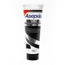 ASEPXIA Carbón Detox Mascarilla Purificante, Remueve puntos negros y exceso de grasa, Ayuda a prevenir granitos, Para piel mixta con imperfecciones, 30 g
