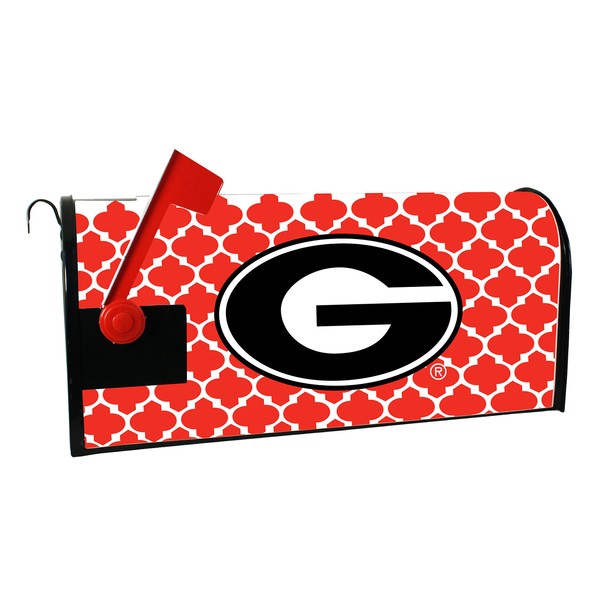 R and R Imports Georgia Bulldogs Mailbox Cover-University of Georgia Magnetic Mail Box Cover-Moroccan Design