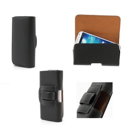 DFV mobile - Case Belt Clip Synthetic Leather Horizontal Premium for VERYKOOL SL5029 Bolt PRO (2017) - Black