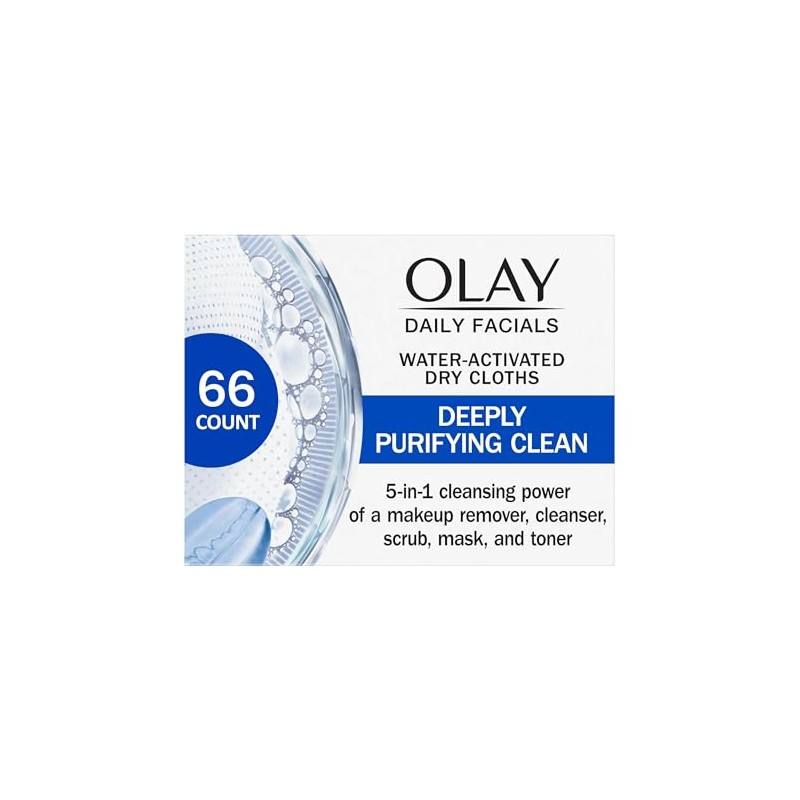 Olay 4-in-1 Daily Facial Cloths, CombinationOily Skin 66 count