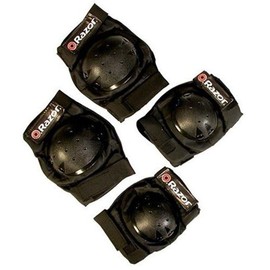 Razor Multi-Sport Protective Pad Set (Child) - Elbow Pads and Knee Pads for Kids - Easy to Wear with Hook and Loop Straps - Kid’s Protective Gear Set for Skating, Biking, or Scooter Ride