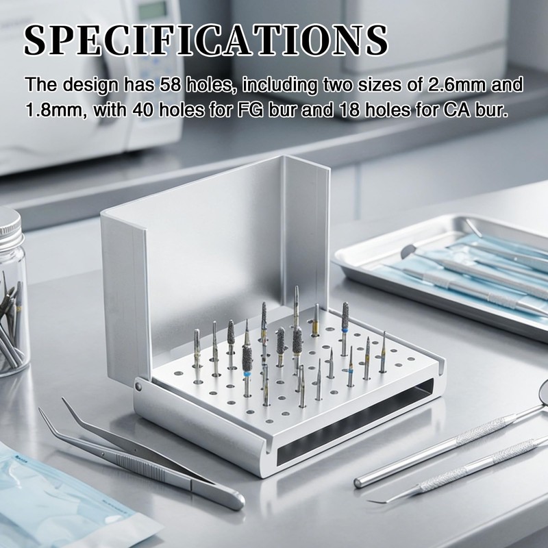 Dental Burs Block Holder Case Disinfection for FG and CA