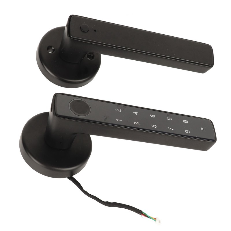 Fingerprint Lock Emergency Charging Low Battery Reminder Accurate Smart Door