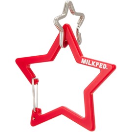 Milkfed 103211054028 Keychain Neo Star Carabiner, red