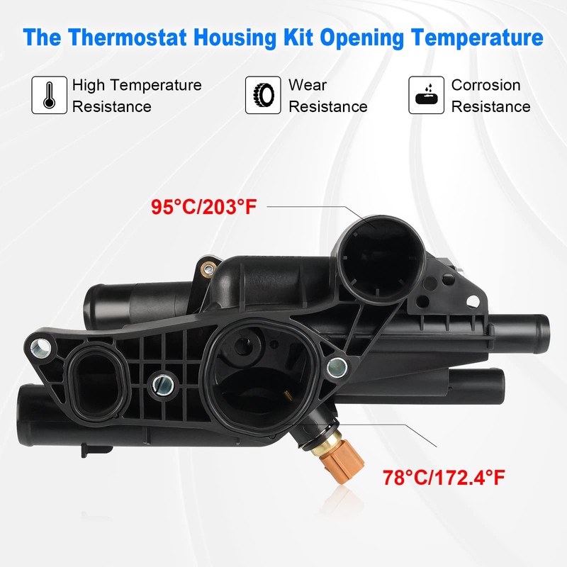 WMPHE Engine Coolant Thermostat Housing Assembly Replacement for 256002G600 Compatible