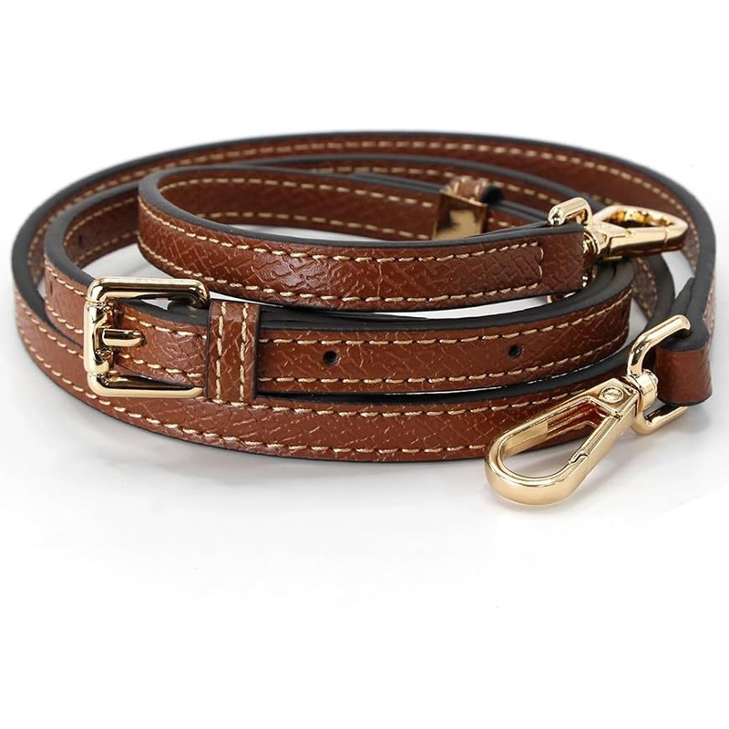 Strap for Longchamp Mini Bag Strap - Brown Adjustable for