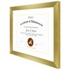Golden State Art, 11x14 Gold Document Frame - Displays Frames