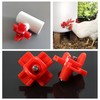 Chicken Nipples + PVC Tee Fittings, Ai-OUMLEEF Horizontal Chicken Nipples
