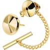 AMITER Shiny Tie Tack Clip for Men Square Tie Pins