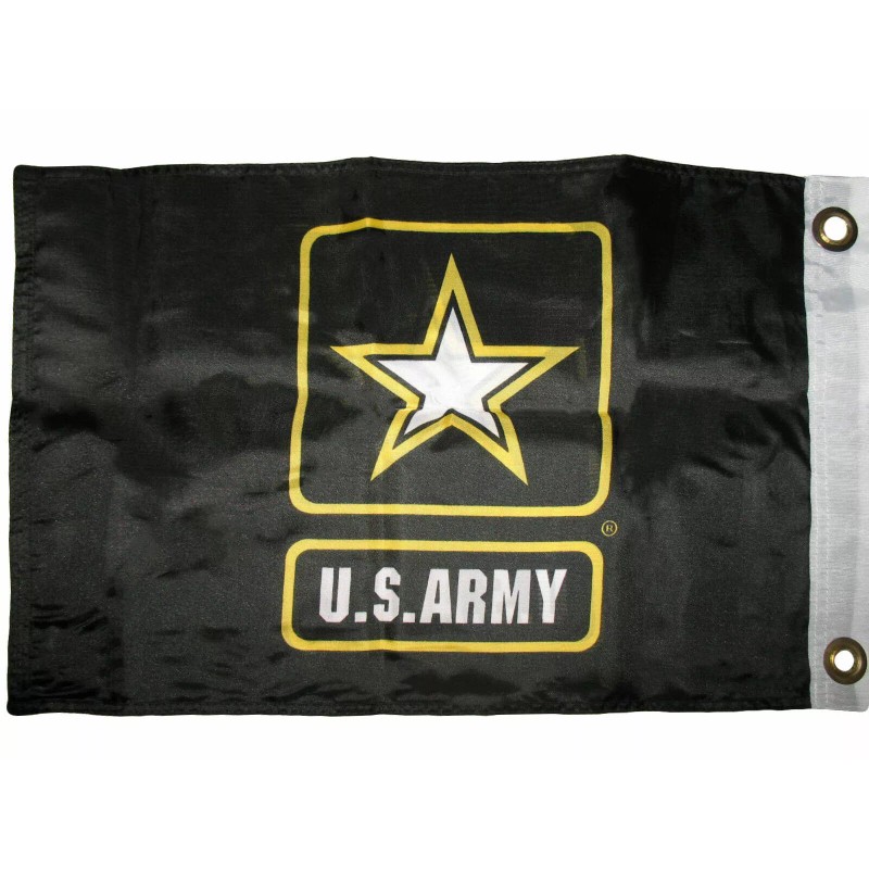 SouthBeach 12x18 U.S. Army Star 2ply Double Sided Boat Flag