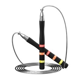 Suuwwn Skipping Rope Speed Rope Adult Fitness 2 Ball Bearings & Non-Slip Handles Skipping Ropes for Fitness Adjustable Length