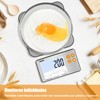 Diyife Báscula Digital de Alimentos, Pantalla LCD Dividida, 15 KG