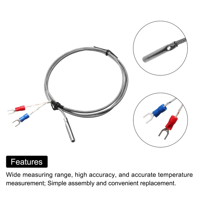 QUARKZMAN K Type Thermocouple Temperature Sensor Probe 5 x 30